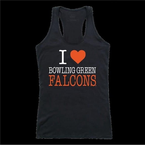 W Republic 532-269-BK2-05 Bowling Green State University Falcons Women I Love Tank Top, Black - 2XL