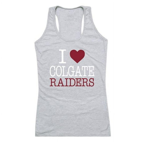 W Republic 532-283-HGY-05 Colgate University Women Love Tank Top, Heather Grey - 2XL