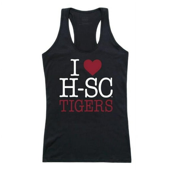 W Republic 532-309-BLK-01 Hampden-Sydney College Women Love Tank Top, Black & White - Small