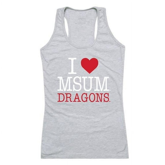 W Republic 532-343-HGY-04 Minnesota State University Moorhead Women Love Tank Top, Heather Grey - Extra Large