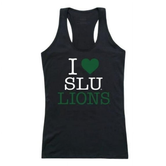 W Republic 532-385-BK2-02 Southeastern Louisiana University Lions Women I Love Tank Top, Black - Medium