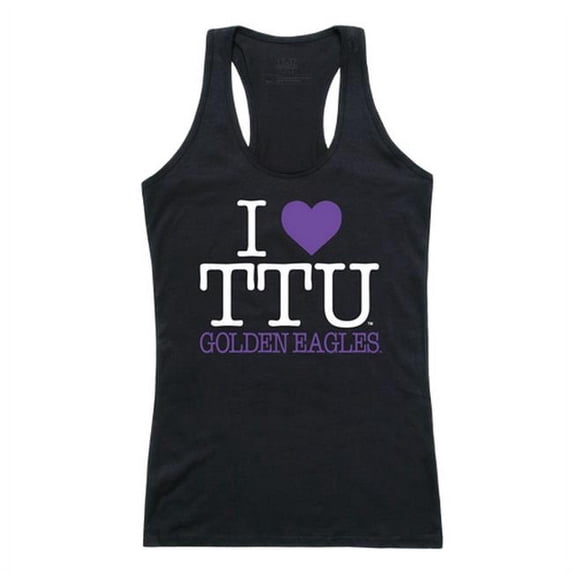 W Republic 532-391-BLK-01 Tennessee Tech University Love Tank for Women, Black & White - Small