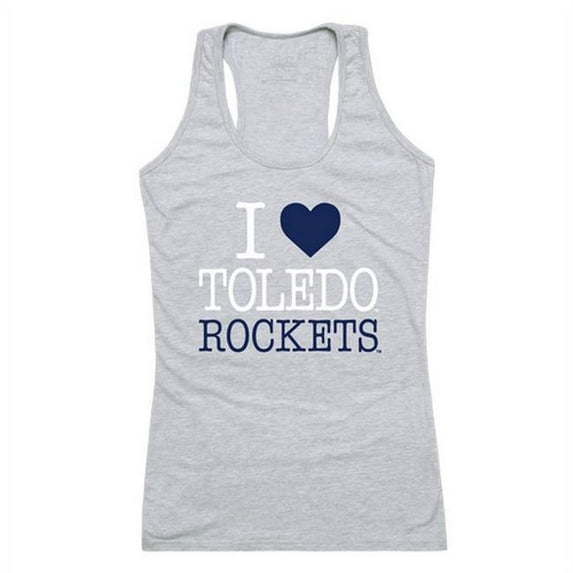 W Republic 532-396-HGY-02 University of Toledo Love Tank for Women, Heather Grey - Medium