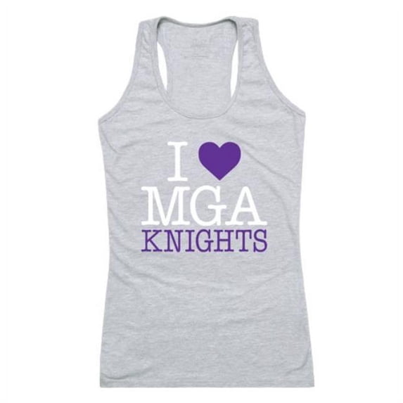 W Republic 532-420-HGY-04 Middle Georgia State University Women Love Tank Top, Heather Grey - Extra Large
