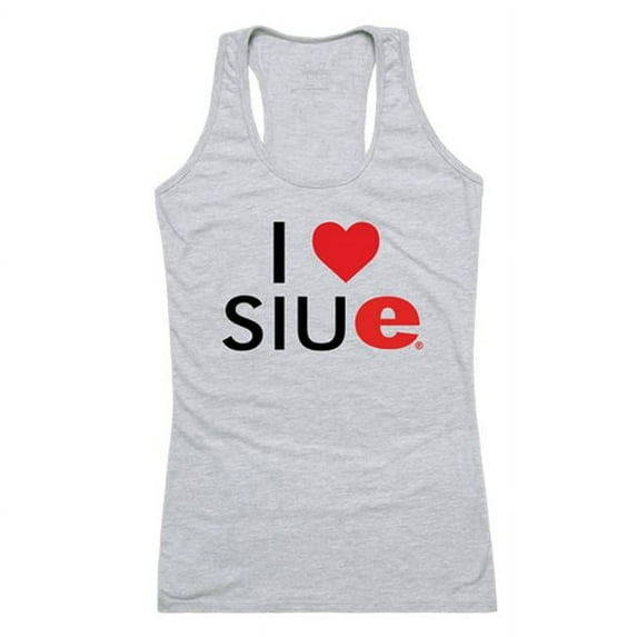 W Republic 532-429-HGY-01 Southern Illinois University Edwardsville Women I Love Tank Top, Heather Grey - Small