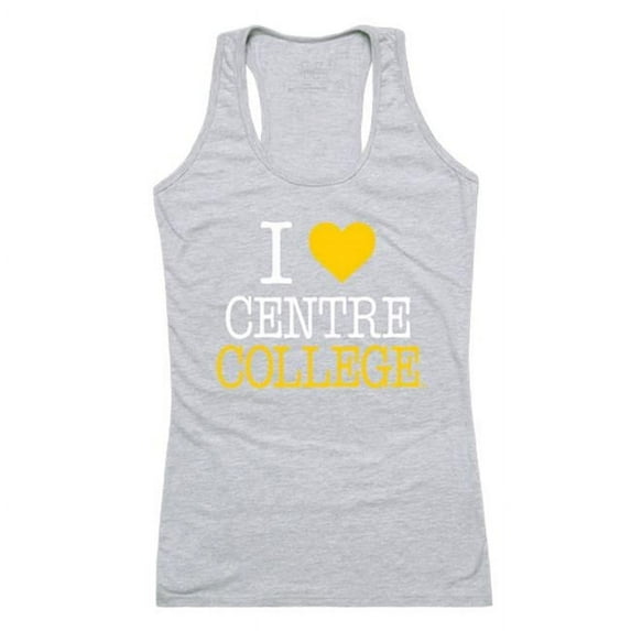 W Republic 532-450-HGY-02 NCAA Centre College Colonels Women Love Tank Top, Heather Gray - Medium
