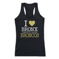 thumbnail image 1 of W Republic 532-621-BLK-01 Bronx Community College Broncos Women I Love Tank Top, Black - Small, 1 of 1