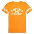 thumbnail image 1 of W Republic 533-140-GLD-03 North Dakota State University Women Property Football Short Sleeve T-Shirt, Gold - Large, 1 of 1