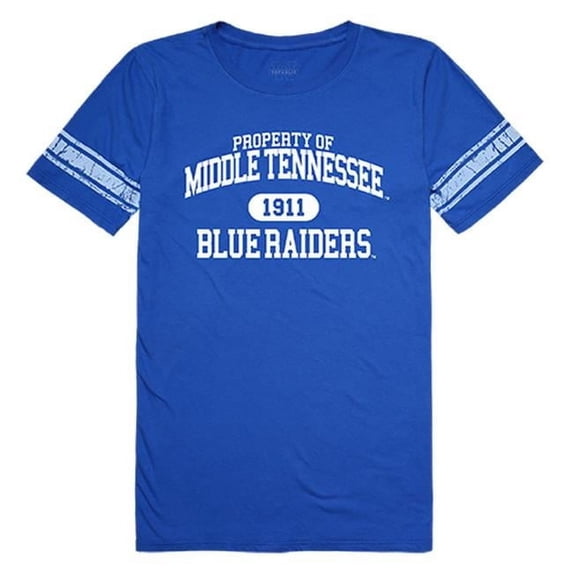 W Republic 533-223-RYL-03 Middle Tennessee State University Women Property T-Shirt, Royal - Large