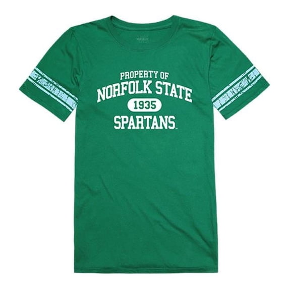 W Republic 533-350-KEL-02 Norfolk State University Women Property T-Shirt, Kelly - Medium