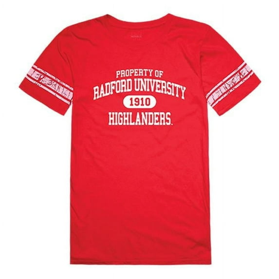 W Republic 533-366-RED-04 Radford University Women Property T-Shirt, Red - Extra Large