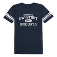 thumbnail image 1 of W Republic 533-413-NVY-04 University of Wisconsin-Stout Property T-Shirt for Women, Navy - Extra Large, 1 of 1