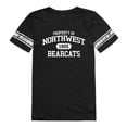 thumbnail image 1 of W Republic 533-440-BLK-02 Northwest Missouri State University Women Property Football Short Sleeve T-Shirt, Black & White - Medium, 1 of 1