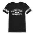 thumbnail image 1 of W Republic 533-626-BLK-04 Castleton University Spartans Women Property Football T-Shirt, Black - Extra Large, 1 of 1