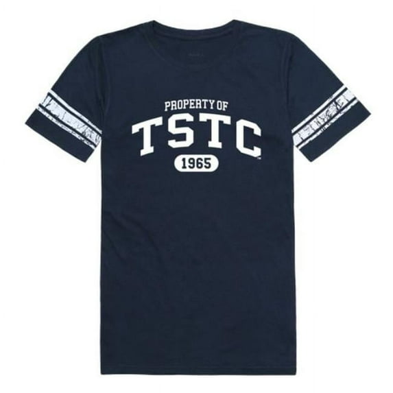 W Republic 533-677-NVY-04 Texas State University Technical Women Property Football T-Shirt, Navy - Extra Large