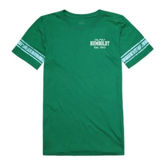 W Republic 534-447-KL2-01 Humboldt State University Lumberjacks Women Practice Football T-Shirt, Kelly - Small