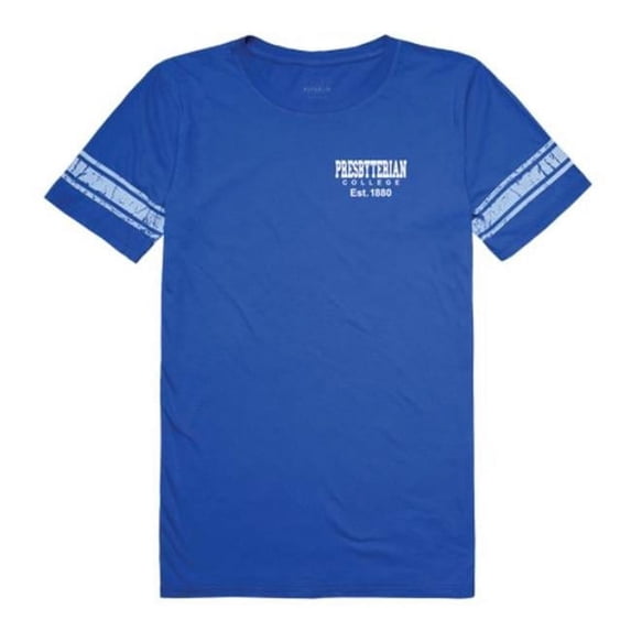 W Republic 534-472-RYL-05 Presbyterian College Blue Hose Women Practice Football T-Shirt, Royal - 2XL