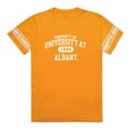 thumbnail image 1 of W Republic 535-103-GLD-03 University at Albany Property Football Short Sleeve T-Shirt, Gold - Large, 1 of 1