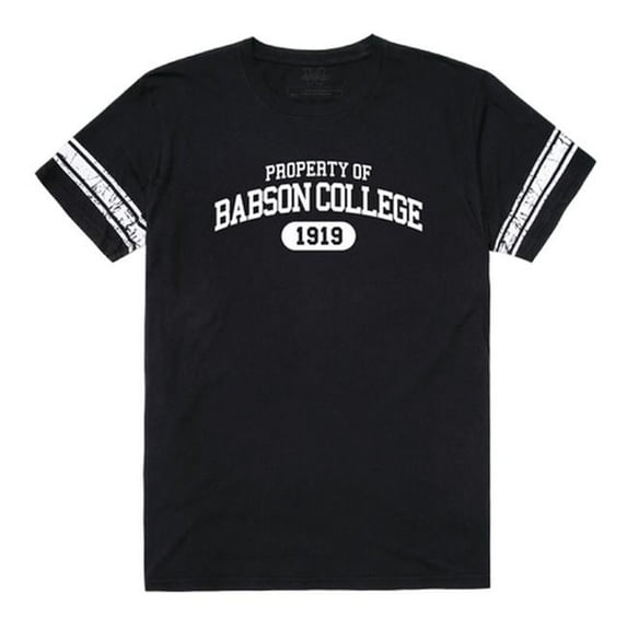 W Republic 535-263-BLK-05 Babson College Property T-Shirt, Black & White - 2XL