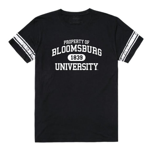 W Republic 535-268-BLK-01 Bloomsburg University of Pennsylvania Property T-Shirt, Black & White - Small