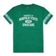 thumbnail image 1 of W Republic 535-350-KEL-04 Norfolk State University Property Football Short Sleeve T-Shirt, Kelly - Extra Large, 1 of 1