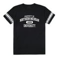 thumbnail image 1 of W Republic 535-357-BLK-01 Northern Michigan University Property Football Short Sleeve T-Shirt, Black & White - Small, 1 of 1