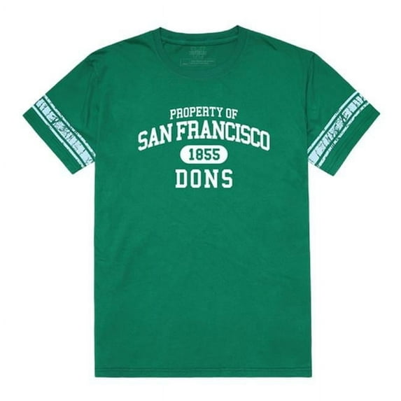 W Republic 535-377-KEL-02 San Francisco State University Property Football Short Sleeve T-Shirt, Kelly - Medium
