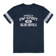 thumbnail image 1 of W Republic 535-413-NVY-03 University of Wisconsin-Stout Men Property T-Shirt, Navy - Large, 1 of 1