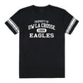 thumbnail image 1 of W Republic 535-477-BLK-04 University of Wisconsin-La Crosse Eagles Property Football T-Shirt, Black - Extra Large, 1 of 1