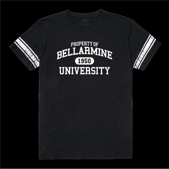 W Republic 535-706-BLK-03 Bellarmine University Knights Property Football T-Shirt, Black - Large