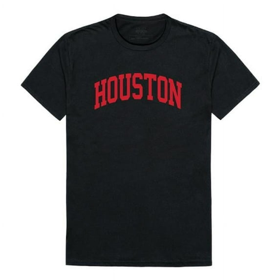 W Republic 537-123-BLK-03 University of Houston College T-Shirt, Black & White - Large