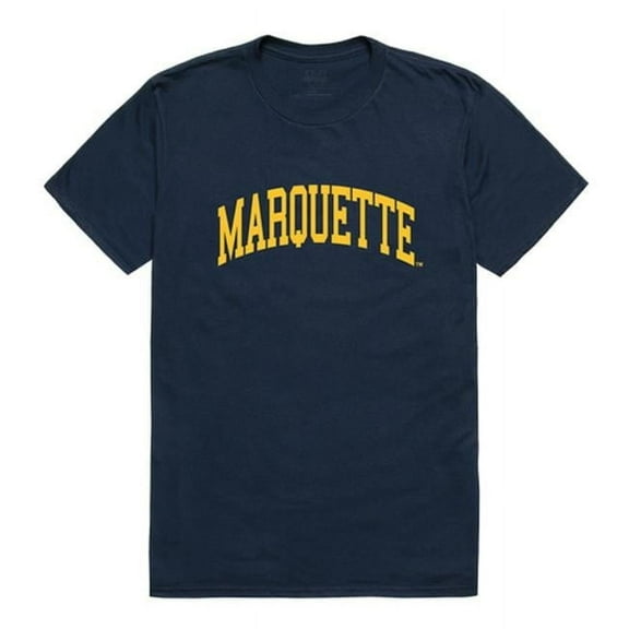 W Republic 537-130-NVY-01 Marquette University Men College T-Shirt, Navy - Small