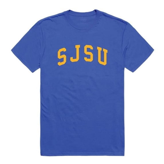 W Republic 537-173-RYL-03 San Jose State University Men College T-Shirt, Royal - Large