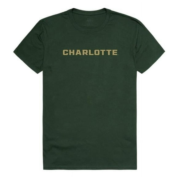 W Republic 537-194-FOR-04 University of North Carolina at Charlotte Men College T-Shirt, Forest White - Extra Large