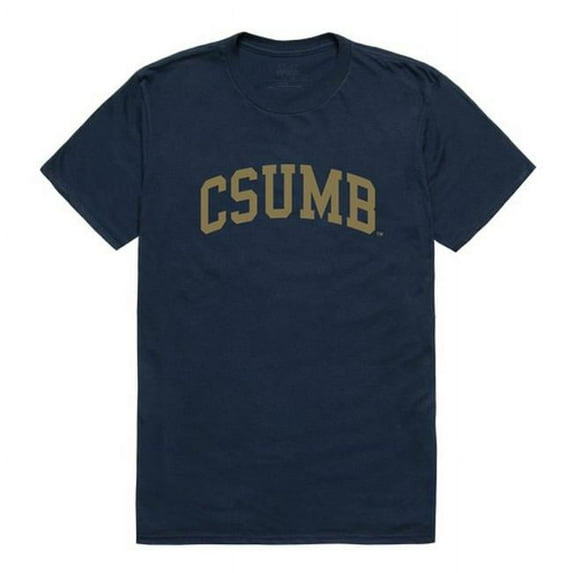 W Republic 537-206-NVY-05 California State University, Monterey Bay Men College T-Shirt, Navy - 2XL