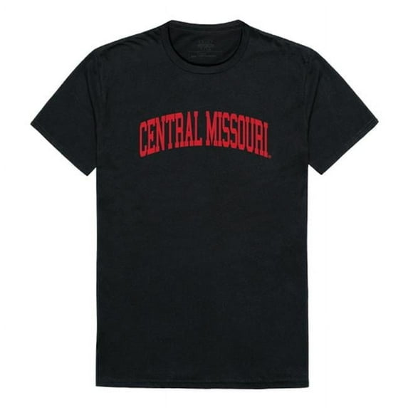 W Republic 537-209-BLK-04 University of Central Missouri Men College T-Shirt, Black & White - Extra Large
