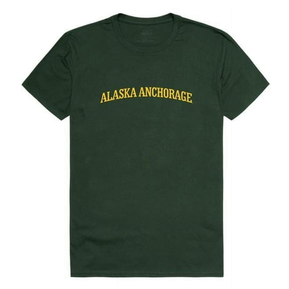 W Republic 537-259-FOR-04 University of Alaska Anchorage Men College T-Shirt, Forest White - Extra Large