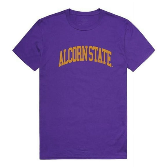 W Republic 537-261-PUR-04 Alcorn State University Men College T-Shirt, Purple - Extra Large