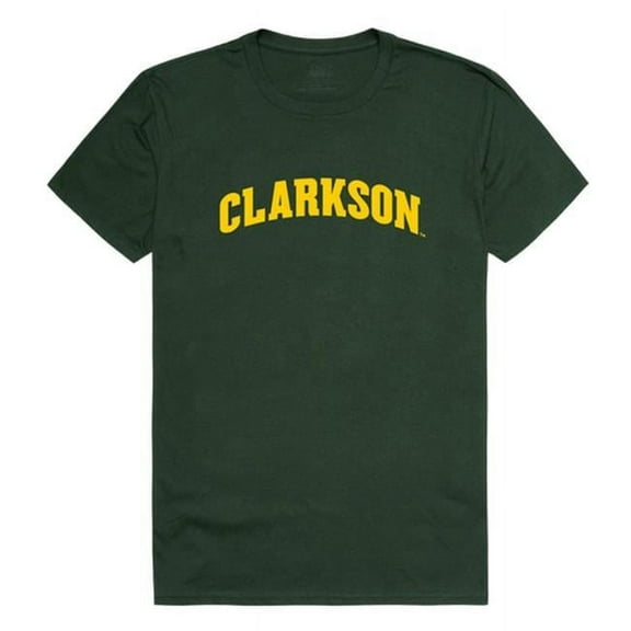 W Republic 537-281-FOR-04 Clarkson University Men College T-Shirt, Forest White - Extra Large