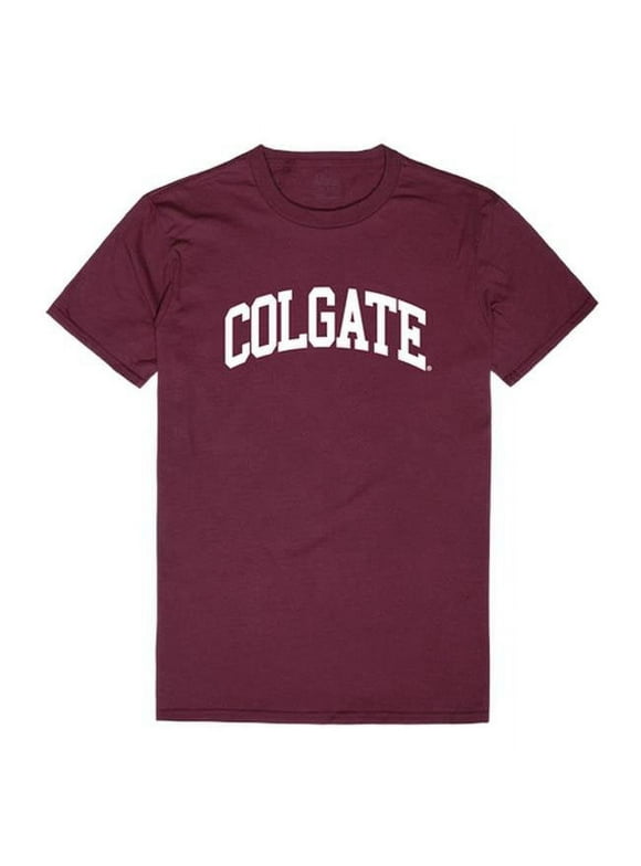 W Republic 537-283-MAR-03 Colgate University Men College T-Shirt, Maroon White - Large