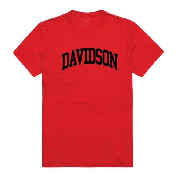 W Republic 537-288-RED-04 Davidson College Men College T-Shirt, Red - Extra Large