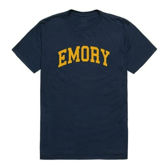 W Republic 537-299-NVY-03 Emory University Men College T-Shirt, Navy - Large