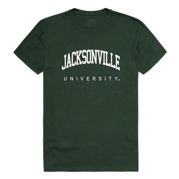 W Republic 537-318-FOR-01 Jacksonville University Men College T-Shirt, Forest White - Small