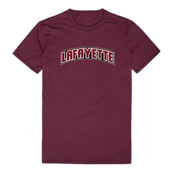 W Republic 537-323-MAR-05 Lafayette College Men College T-Shirt, Maroon White - 2XL