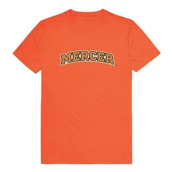 W Republic 537-340-ORN-04 Mercer University Men College T-Shirt, Orange & White - Extra Large