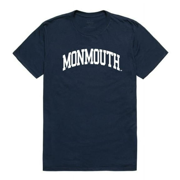 W Republic 537-345-NVY-04 Monmouth University Men College T-Shirt, Navy - Extra Large