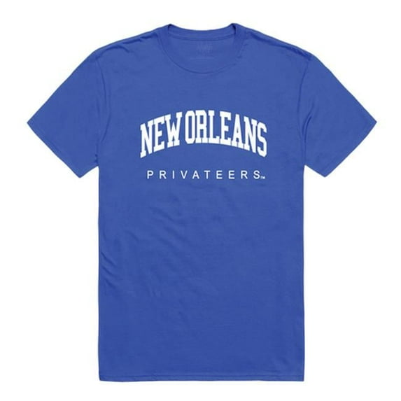 W Republic 537-349-RYL-02 University of New Orleans Men College T-Shirt, Royal - Medium