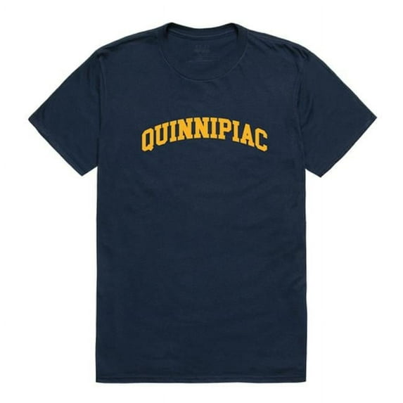 W Republic 537-365-NVY-04 Quinnipiac University College T-Shirt, Navy - Extra Large