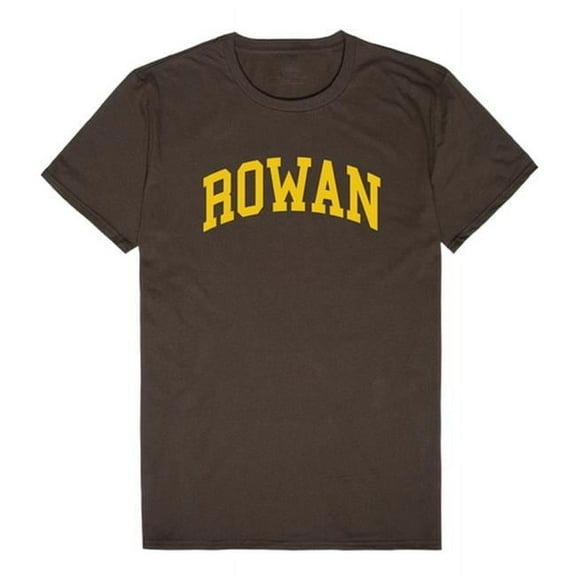 W Republic 537-371-BRN-03 Rowan University College T-Shirt, Brown - Large