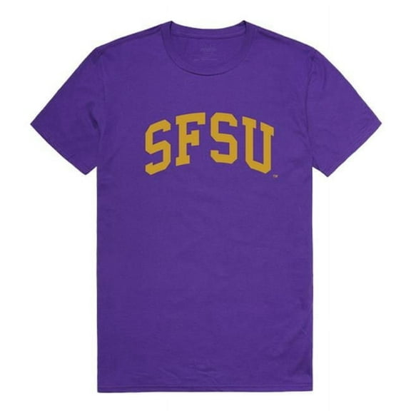 W Republic 537-376-PUR-04 San Francisco State University College T-Shirt, Purple - Extra Large